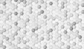 White hexes background texture. Hexagonal texture Royalty Free Stock Photo