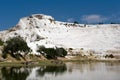 White Hill of travertine terraces in Pamukkale