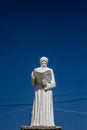 White historic figure statue in the center of Harput, Elazig, Tu Royalty Free Stock Photo