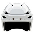 White hockey helmet