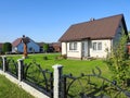 White home and metallic fence , Lithuania