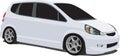 White Honda Fit Wagon