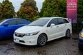 White Honda Stream RSZ family car