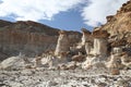 White Hoodoo-Toadstool Hoodoo- Rimrocks, Grand Staircase Escalante National Monument, GSENM, Utah Royalty Free Stock Photo