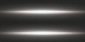 White horizontal lens flares pack. Laser beams, horizontal light rays. Beautiful light flares. Royalty Free Stock Photo