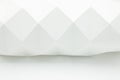 White horizontal origami on white background Royalty Free Stock Photo