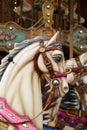 White horse in Carousel Royalty Free Stock Photo