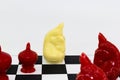 White Horse Chess charactor around with red enemy