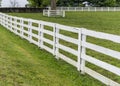 White Horse Fence in Kentucky Royalty Free Stock Photo