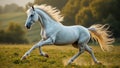 White Horse Galloping Royalty Free Stock Photo