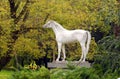 White horse statue Royalty Free Stock Photo