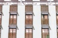 White hotel luxury facade windows symmetry architecture background modern building urban Royalty Free Stock Photo