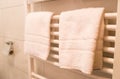 Hotel Towels in Bathroom Royalty Free Stock Photo