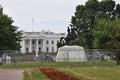 White House Building with Andrew Jackson Statue from Washington District of Columbia USA Royalty Free Stock Photo