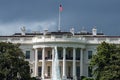 White House building in Washington DC on cloudy day Royalty Free Stock Photo