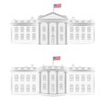 White House detailed vector illustration