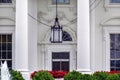 White House Door Red Flowers Chandelier Pennsylvania Ave Washing Royalty Free Stock Photo