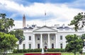 White House Door Washington Monument Pennsylvania Ave Washington DC Royalty Free Stock Photo