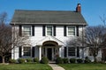 White House with Flagstone Walk Royalty Free Stock Photo