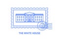 The White House Postage Stamp Royalty Free Stock Photo