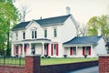 White House Red Shutters Royalty Free Stock Photo