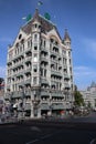 The White House of Rotterdam, wittehuis in Dutch at the oudehaven harbor in Rotterdam