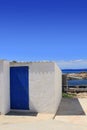 White houses Es Calo port Formentera Royalty Free Stock Photo