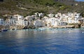 White houses at the harbour of Levanzo Royalty Free Stock Photo