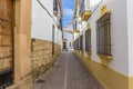 White houses in a historic narrow street of Ronda Royalty Free Stock Photo