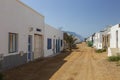 White houses at La Graciosa Island. Canary Island. Spain.