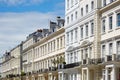 White houses in London, english architecture Royalty Free Stock Photo