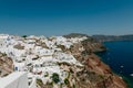 Santorini, Greece - romantic island with white buildings Royalty Free Stock Photo