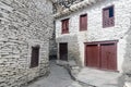 White houses of Marpha village Annapurna Circuit Nepal