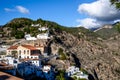 Panoramic view of the village of Frigiliana, Andalusia, Spain.