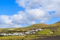 White houses of Uga village in countryside landscape Royalty Free Stock Photo