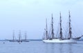 White huge Russian sailship Sedov Royalty Free Stock Photo