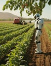 Robot Farmer in Field