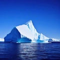 White iceberg on deep blue Environment Royalty Free Stock Photo