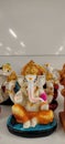 White Idol of Lord Ganesh Royalty Free Stock Photo