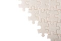 White incomplete jigsaw puzzle Royalty Free Stock Photo