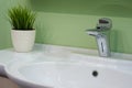 White inset washbasin Royalty Free Stock Photo