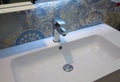 White inset washbasin Royalty Free Stock Photo