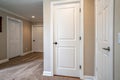 White interior door in the room Royalty Free Stock Photo