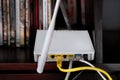 White Internet Router Royalty Free Stock Photo