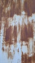 White iron metal texture paint with old rust stains. Royalty Free Stock Photo