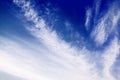 White ÃÂirrus clouds on dark blue sky background closeup, cirrostratus cloud, spindrift clouds, fluffy wispy cloudy skies texture