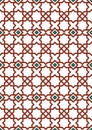 White islamic background, red and grean arabic pattern