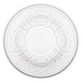 The white isolated ceiling rosette