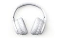 white isolated headphones on white background