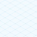 White isometric blueprint grid seamless pattern texture background. Vector illustration